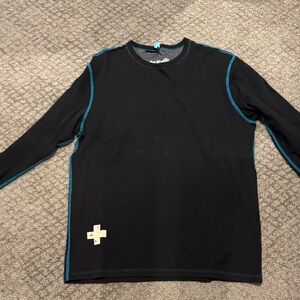 Alp N Rock Black Freeride Long Sleeve with Blue Accents
